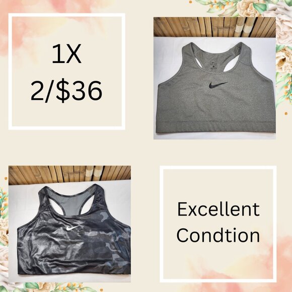 Nike Other - Nike Dri Fit 2 Sports Bra Bundle All Sizes 1X Excellent Condition